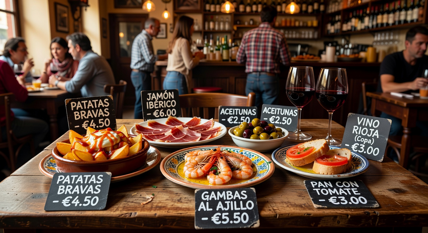 Tapas españolas con presupuesto ajustado